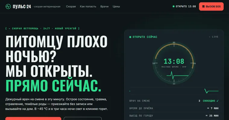 Образец «ПУЛЬС 24» — Ветклиника